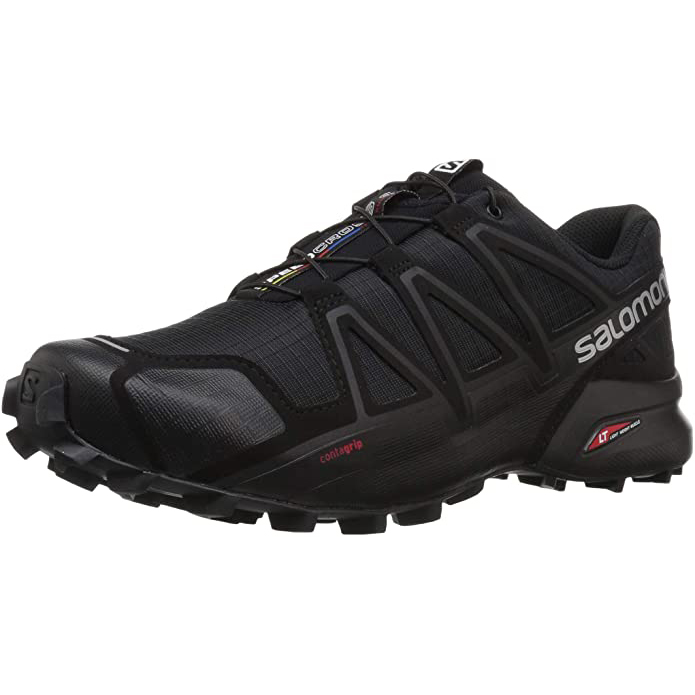 Salomon L38313000 Men’s Speedcross 4 Trail Running Shoe, Black, 10.5 M ...